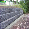 Malha de arame galvanizado hexagonal como Gabion Box Galvanizado gabion cesta hexagonal fio de galinha de arame para a Índia